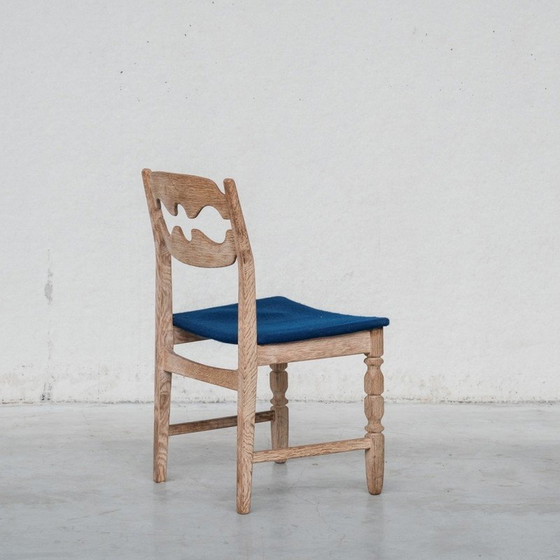 Image 1 of Ensemble de 6 chaises de salle à manger vintage en chêne "Razor back" par Henning Kjaernulf, Danemark 1960