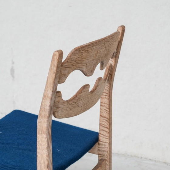Image 1 of Ensemble de 6 chaises de salle à manger vintage en chêne "Razor back" par Henning Kjaernulf, Danemark 1960