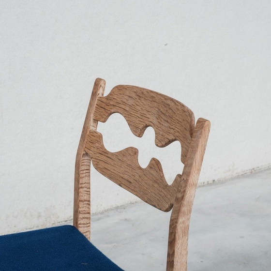 Image 1 of Ensemble de 6 chaises de salle à manger vintage en chêne "Razor back" par Henning Kjaernulf, Danemark 1960