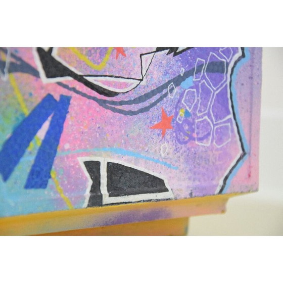 Image 1 of Vintage 3 D Graffiti Letterbox Pink Panther Painting by Zenoy Street Art