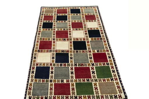 Tapis nomade Gabbeh noué à la main - 161 X 96 cm