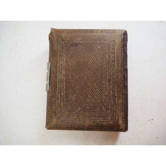 Image 1 of Album photo vintage en cuir