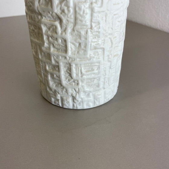 Image 1 of Vase vintage en porcelaine Op Art par Martin Freyer pour Rosenthal, Allemagne 1970