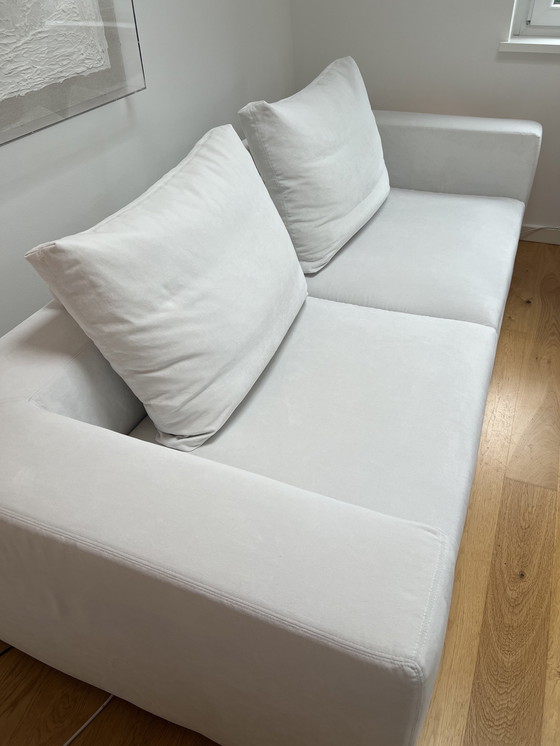 Image 1 of La Nuova Casa Canapé blanc avec pouf