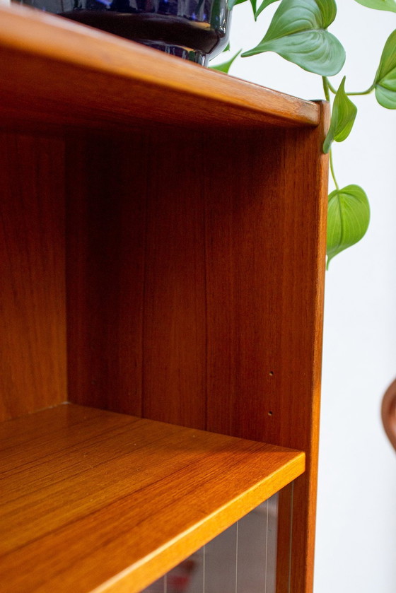 Image 1 of Vintage teck vitrine bibliothèque commode highboard