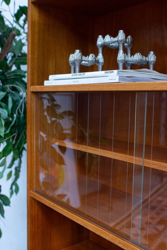 Image 1 of Vintage teck vitrine bibliothèque commode highboard