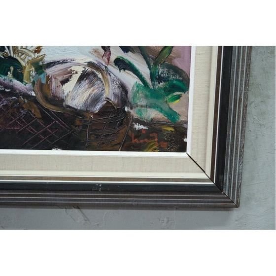 Image 1 of Huile sur toile vintage d'Eric Lo Ohlqvist, années 1960