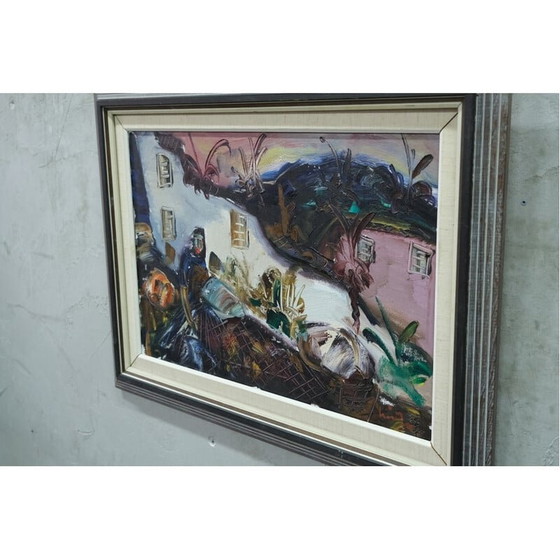 Image 1 of Huile sur toile vintage d'Eric Lo Ohlqvist, années 1960