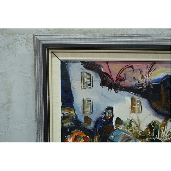 Image 1 of Huile sur toile vintage d'Eric Lo Ohlqvist, années 1960