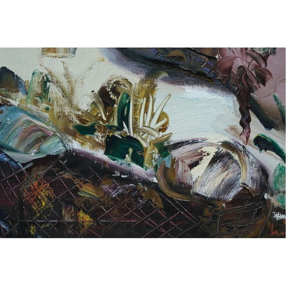 Image 1 of Huile sur toile vintage d'Eric Lo Ohlqvist, années 1960