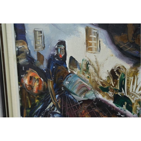 Image 1 of Huile sur toile vintage d'Eric Lo Ohlqvist, années 1960