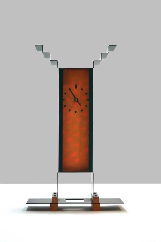 Image 1 of Horloge Oppenheimer par George Sowden pour Memphis, 1983
