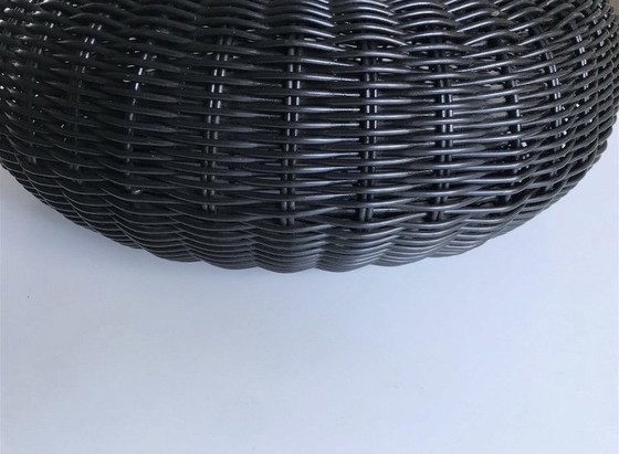 Image 1 of Hocker - Ottoman Design Scandinave Vintage 1990