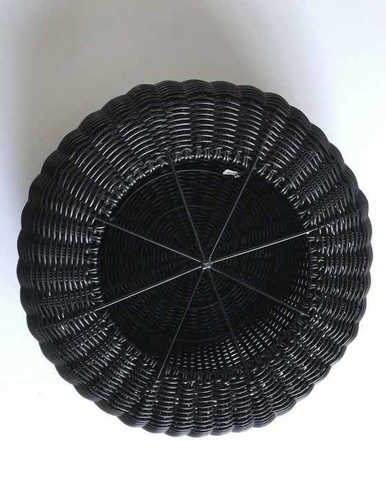 Image 1 of Hocker - Ottoman Design Scandinave Vintage 1990