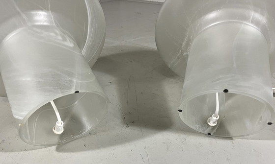 Image 1 of Peill & Putzler Lampes de table en verre avec champignon 1970's