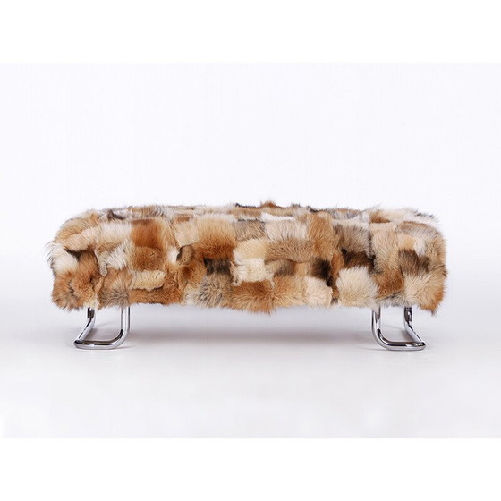 Image 1 of Pouf vintage avec rembourrage pour Fur, 1970