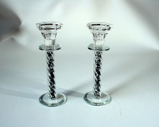 2 Chandeliers exceptionnels en cristal - Vintage