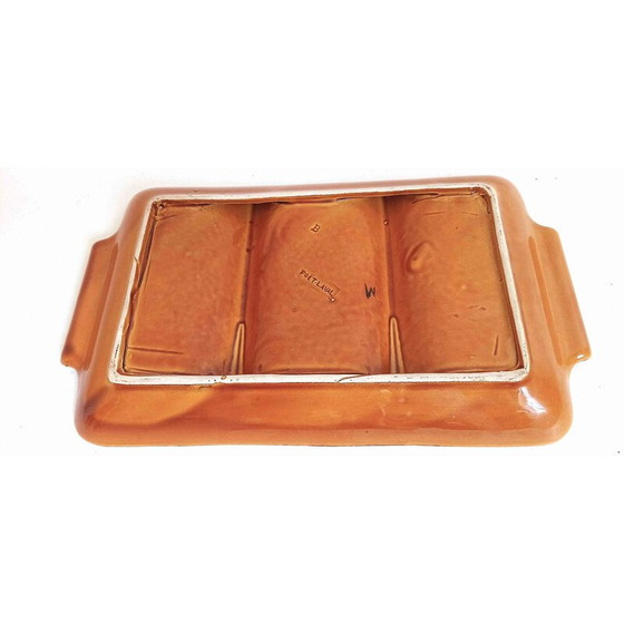 Image 1 of Plat à compartiments en céramique vintage de Poët-Laval, 1960