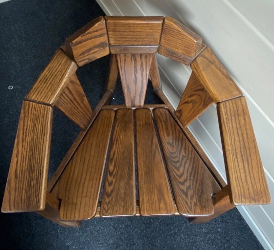 Image 1 of Chaise vintage en chêne