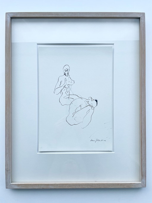 2 Dessins au trait Nus1 & 2 - Diana Filiaert (2002)