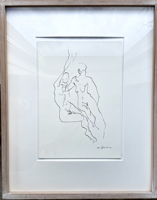 2 Dessins au trait Nus1 & 2 - Diana Filiaert (2002)