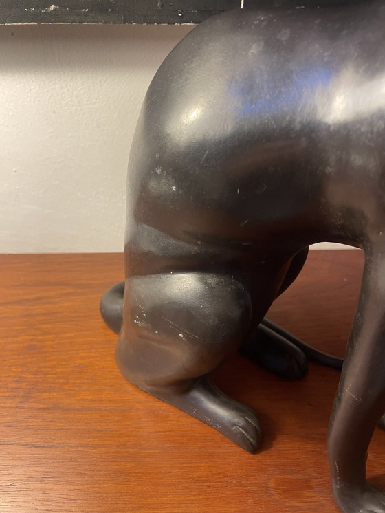 Image 1 of Statue de chat / chaton en bronze lourd, marquée A.Tiot