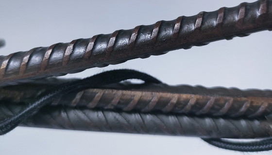 Image 1 of Lampe Articulée Fer Forgé Céramique Design Années 80