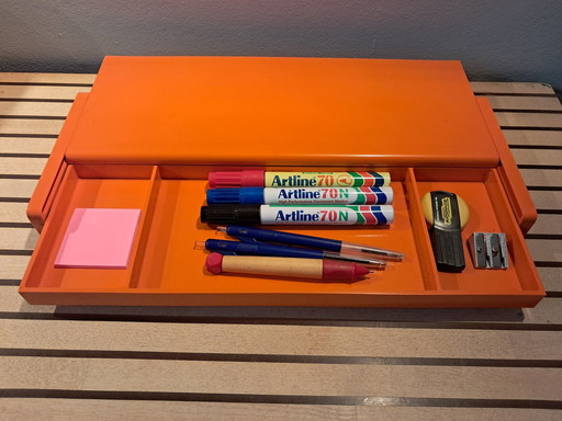 1 X Organisateur de bureau Helit Orange - Walter Zeischegg