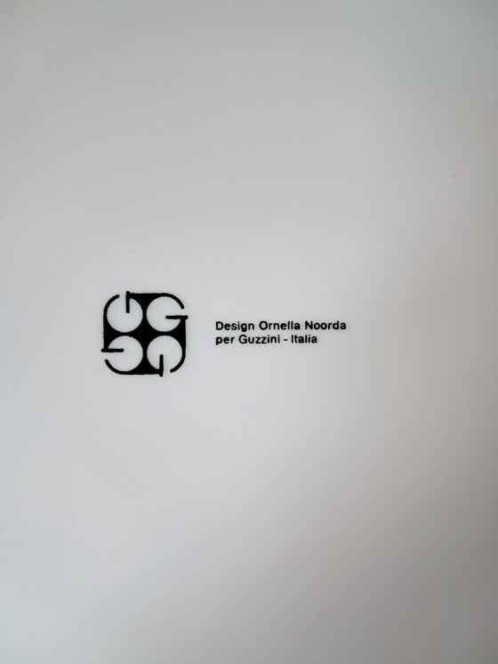 Image 1 of Grand Plateau Blanc Guzzini/Ornella Noorda. Années 70.