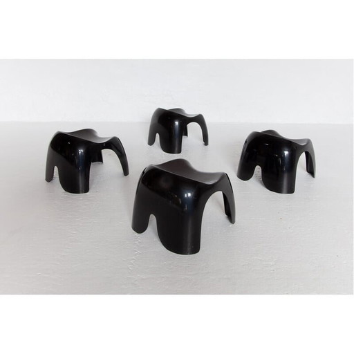 Ensemble de 4 tabourets empilables vintage pour enfants par Stacy Dukes pour Artemide, 1966s