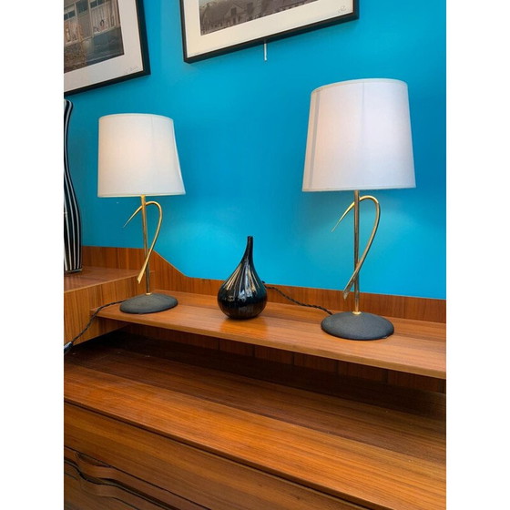 Image 1 of Paire de lampes vintage de Maison Arlus, 1960