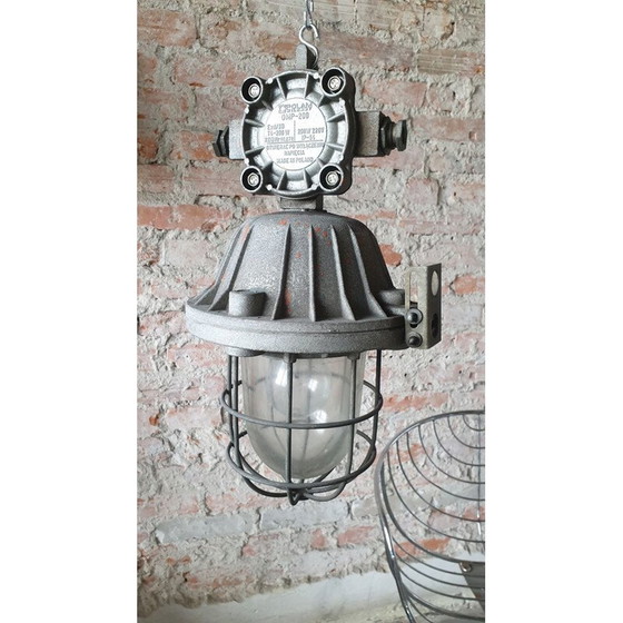 Image 1 of Lampe suspendue hermétiquement fermée par Polam Wilkasy, Pologne 1990