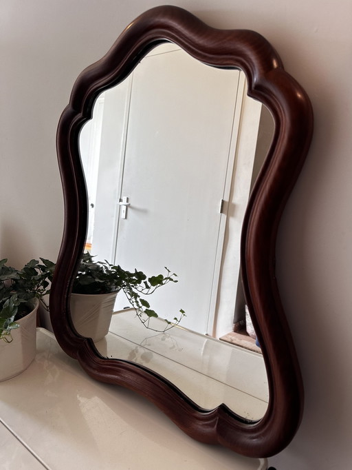 Miroir ancien en acajou