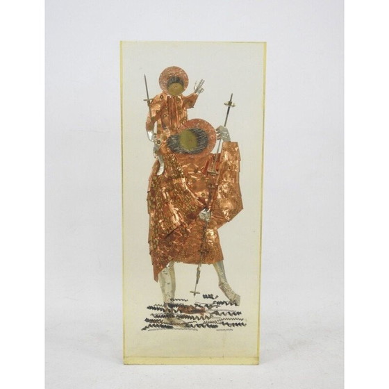 Image 1 of Sculpture vintage Saint Christophe par Pierre et Christine Giraudon, 1970