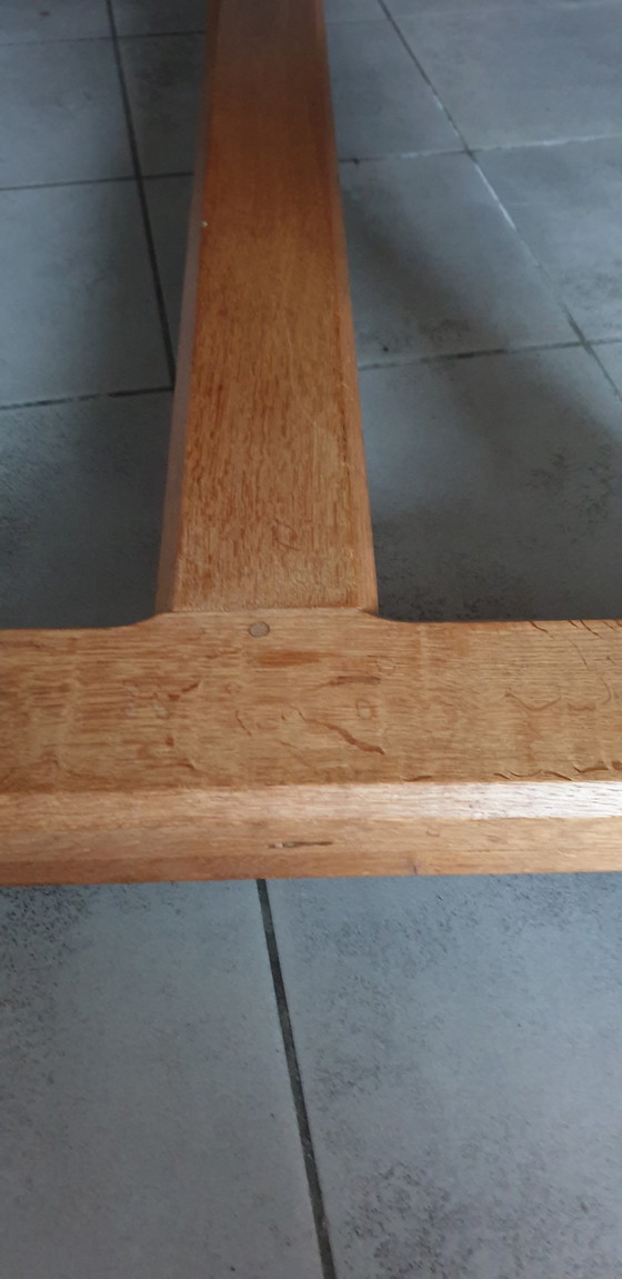 Image 1 of Table de salle à manger vintage en chêne blanchi