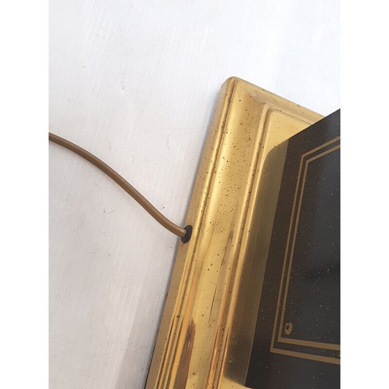 Image 1 of Lampadaire vintage de la Maison Le Dauphin en acier noir 1970