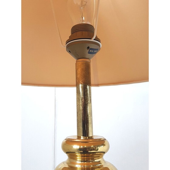 Image 1 of Lampadaire vintage de la Maison Le Dauphin en acier noir 1970