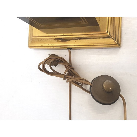 Image 1 of Lampadaire vintage de la Maison Le Dauphin en acier noir 1970