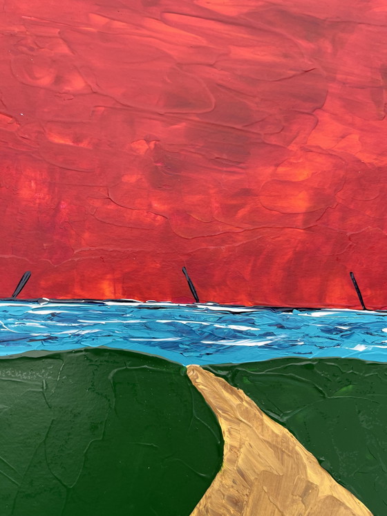 Image 1 of Acrylique Au Couteau De Frédéric Cadiou 