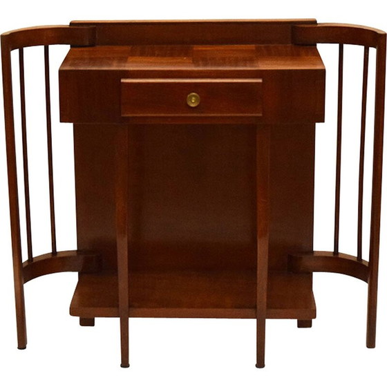 Image 1 of Table basse vintage Art Déco en noyer, Italie 1940