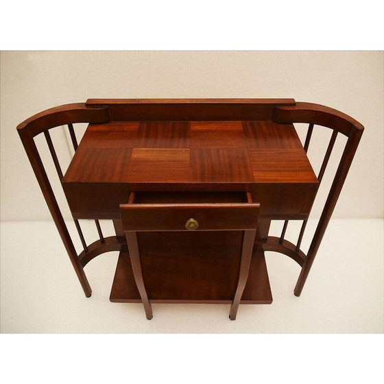 Image 1 of Table basse vintage Art Déco en noyer, Italie 1940