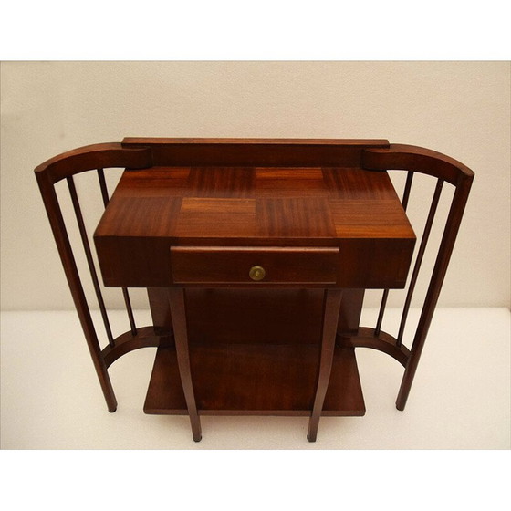 Image 1 of Table basse vintage Art Déco en noyer, Italie 1940