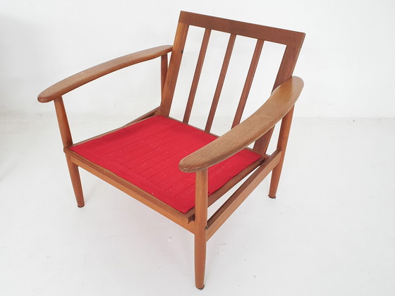 Image 1 of Ensemble de deux chaises longues modernes scandinaves, Danemark, 1960's