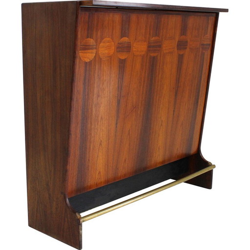 Meuble de bar vintage en palissandre Sk 661 par Johannes Andersen pour Skaaning et Søn, Danemark années 1960