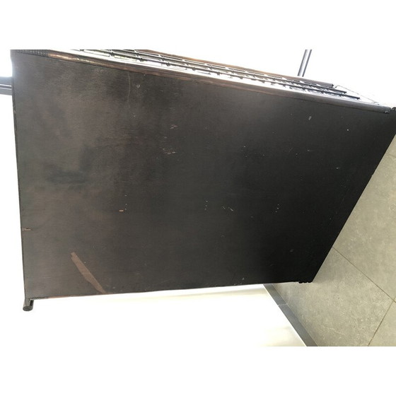 Image 1 of Vitrine vintage en bambou et verre