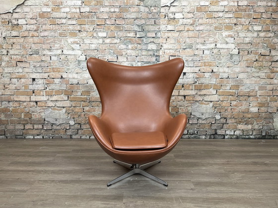 Image 1 of Fritz Hansen Egg Chair Cognac