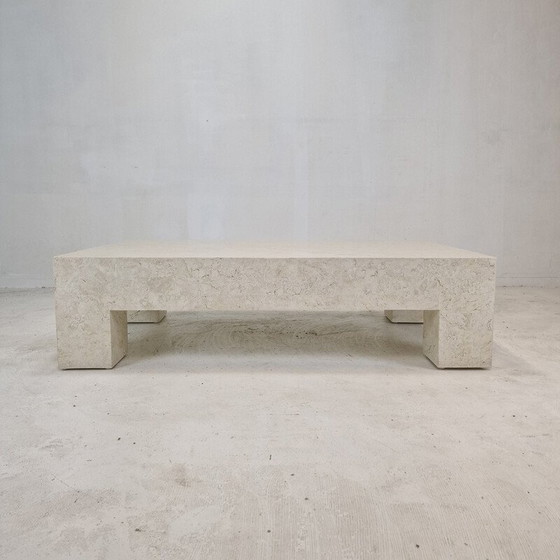 Image 1 of Table basse vintage en pierre de Mactan par Magnussen Ponte, 1980