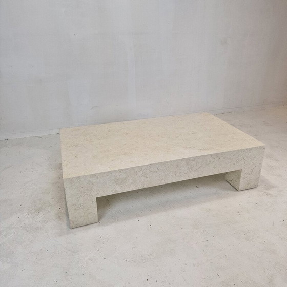 Image 1 of Table basse vintage en pierre de Mactan par Magnussen Ponte, 1980