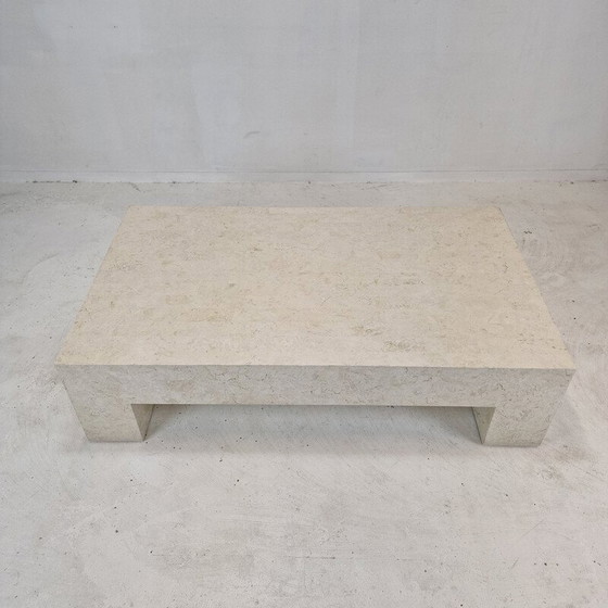 Image 1 of Table basse vintage en pierre de Mactan par Magnussen Ponte, 1980