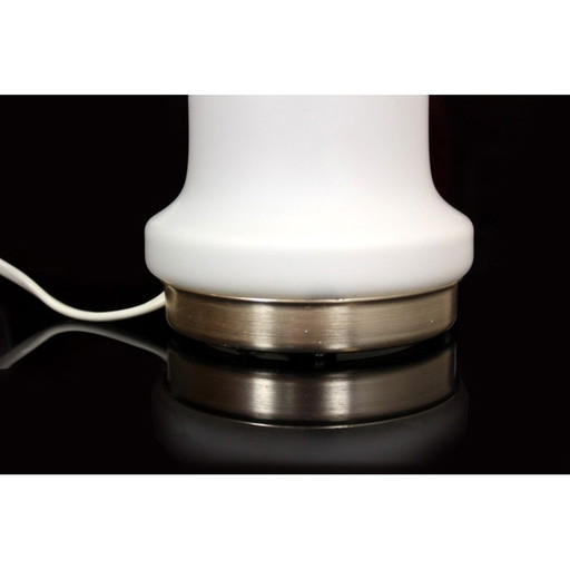 Lampe de table en verre du milieu du siècle par Osvětlovací Sklo, Tchécoslovaquie années 1970.